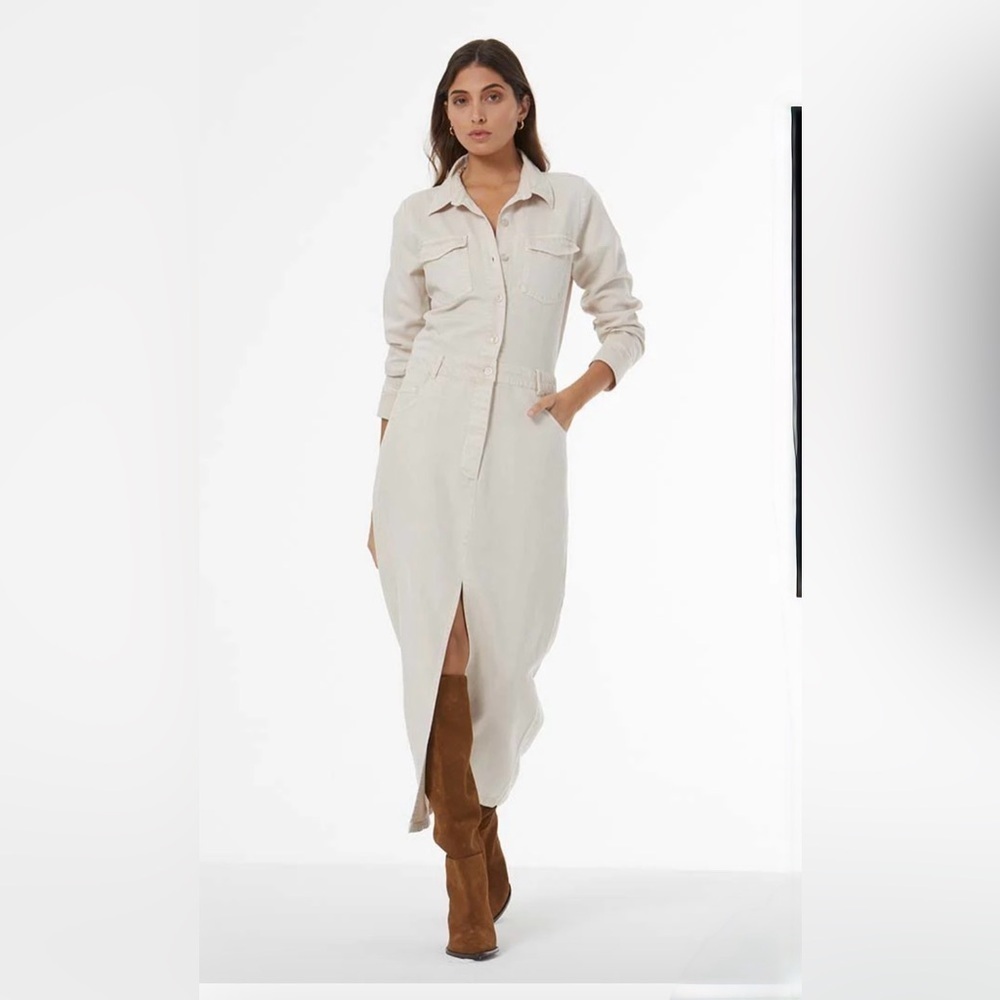 ❤️BNWT Young Fabulous & Broke Benson White Denim Style Dress size M